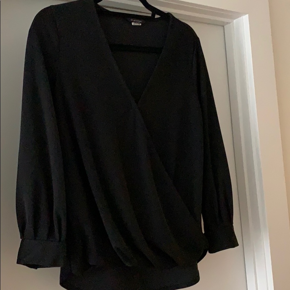 Black long sleeve top